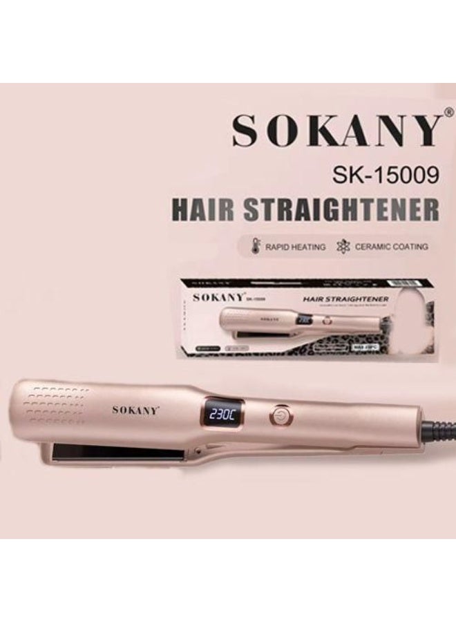 sokany SK-15009 Hair Straightener Digital Display - Image 1